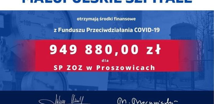 ?Inwestycja w zdrowie i bezpieczeństwo. Kolejne środki pieniężne dla naszego szpitala??