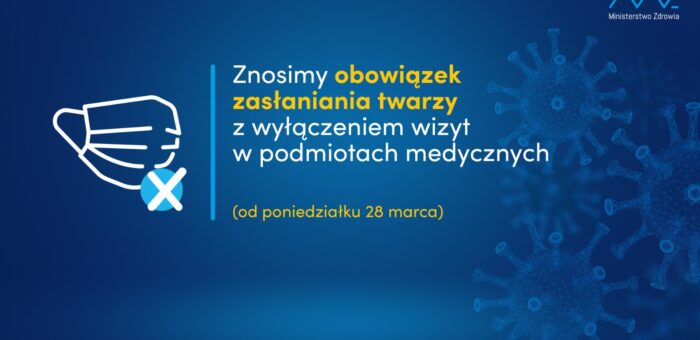 Obowiązek noszenia maseczek w Szpitalach oraz innych podmiotach leczniczych ?